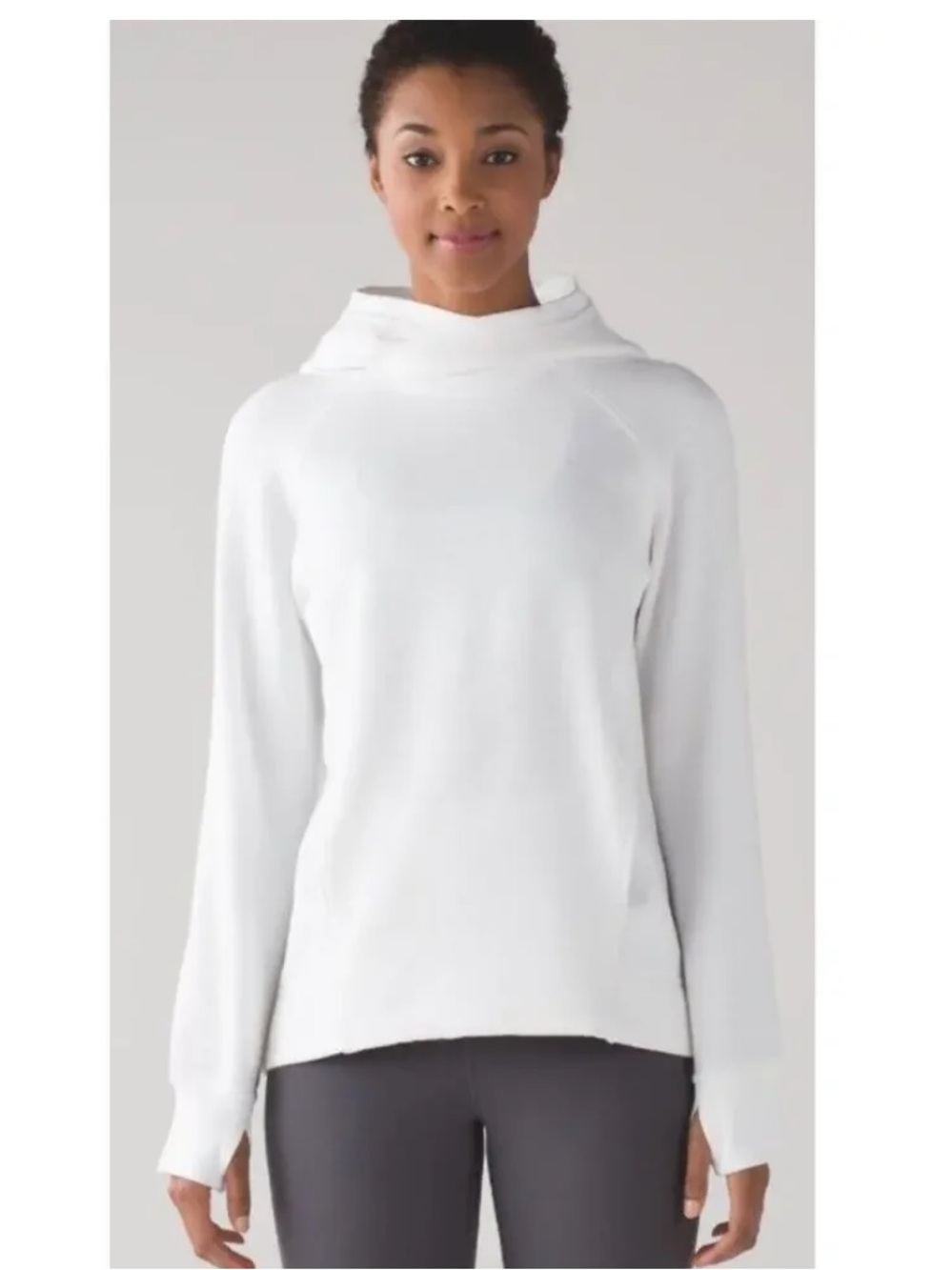 Lululemon Fleece Please Pullover in white